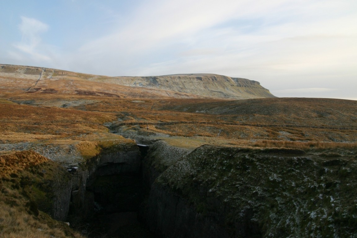 Hull Pot, Pen Y Ghent In Background